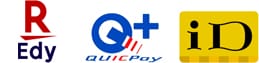 キャッシュレス決済　電子マネー　楽天Edy, QuicPay, iD